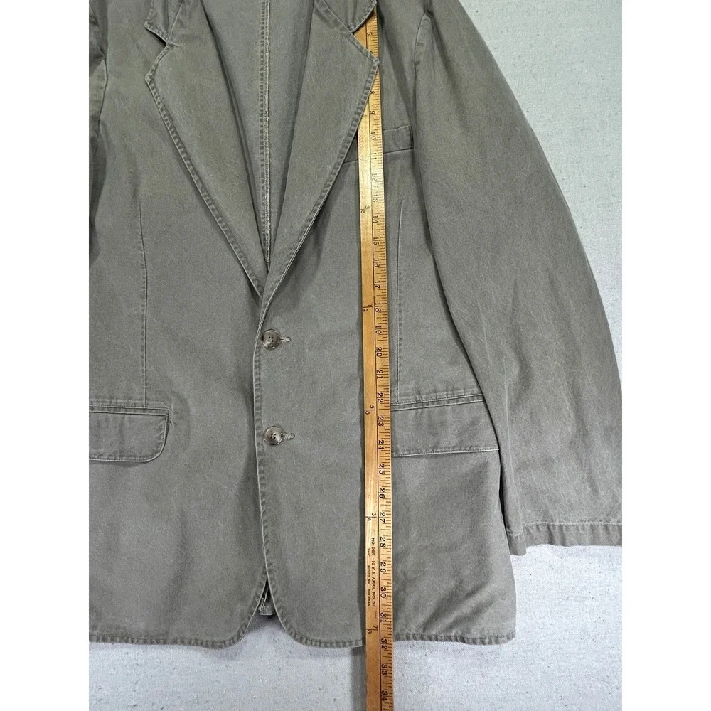 Vintage L.L. Bean Men's 44 Light‎ Khaki Canvas Field Blazer Sport Coat Jacket
